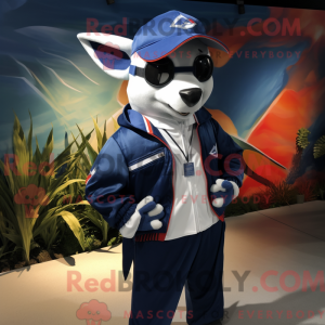Mascot character of a Navy...