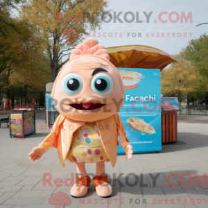 Mascot character of a Peach...