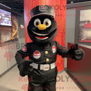 Maskottchen eines schwarzen...
