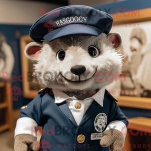 Maskot-karakter av en Navy...
