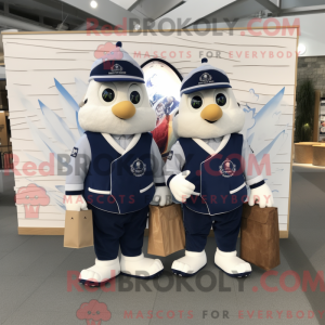 Mascot character of a Navy...