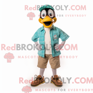 Mascot character of a Teal...