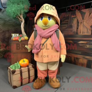 Mascot character of a Peach...