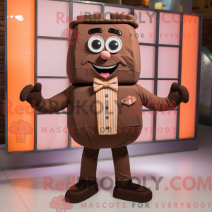 Mascot character of a Brown...