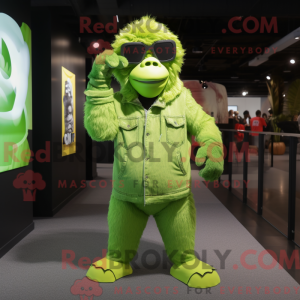 Mascot character of a Lime...