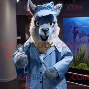 Mascot character of a Blue...