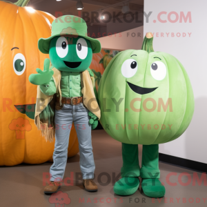Mascot character of a Green...