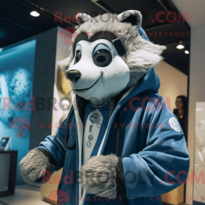 Mascot character of a Blue...