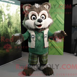 Mascot character of a Green...