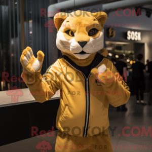 Mascottefiguur van een...