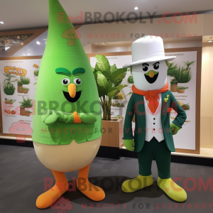 Mascot character of a Green...