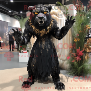 Mascot character of a Black...