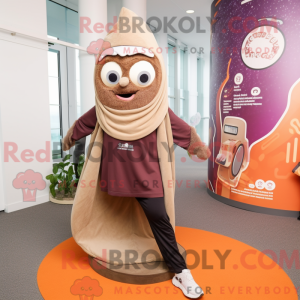 Mascot character of a Brown...