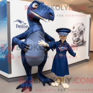 Mascot character of a Navy...