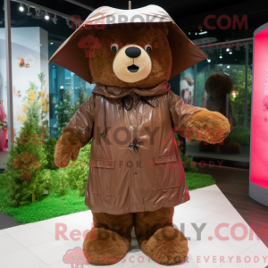 Personaje mascota de un oso...