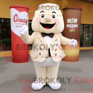 Mascot character of a Cream...
