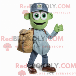 Mascot character of a Green...