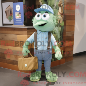 Mascot character of a Green...