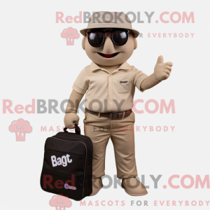 Mascot character of a Beige...