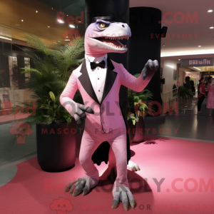 Mascot character of a Pink...