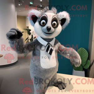 Maskotkarakter af en lemur...