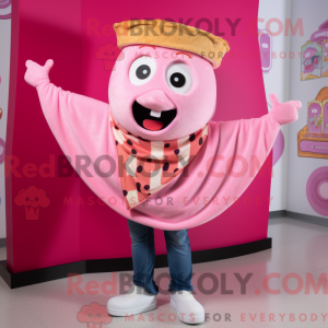 Mascot character of a Pink...