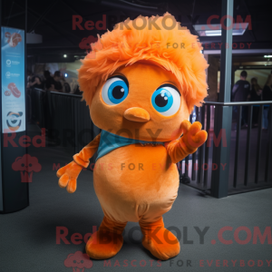 Maskot postava Orange Betta...