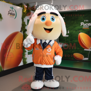 Mascot character of a Peach...