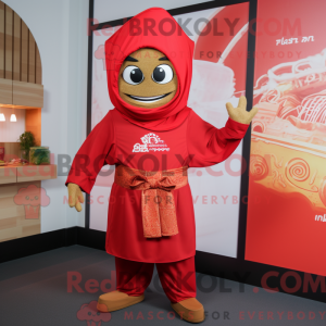 Mascot character of a Red...