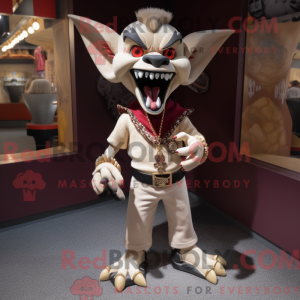 Mascot character of a Tan...