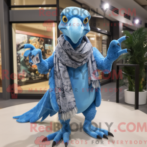 Mascot character of a Blue...