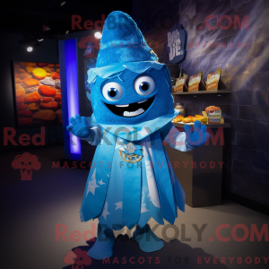 Mascot character of a Blue...