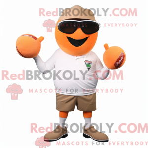 Mascot character of a Peach...