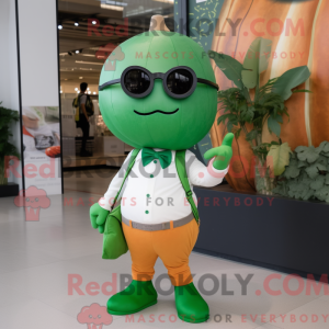 Mascot character of a Green...