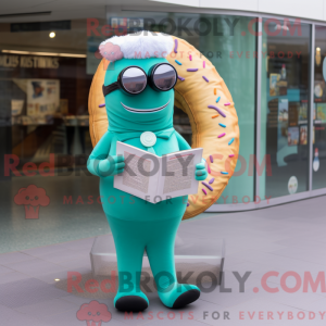 Postava maskota Teal Donut...