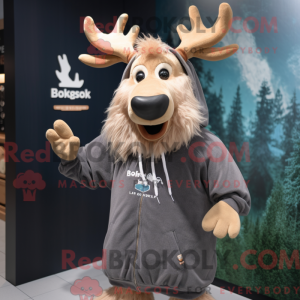 Maskottchen eines Elchs mit...