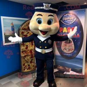 Maskot postava Navy Pizza...