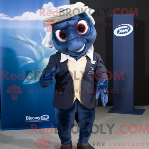 Mascot character of a Navy...