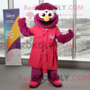 Postava maskota purpurové...