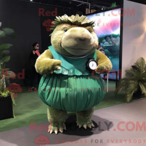 Mascot character of a Green...
