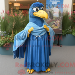 Mascot character of a Blue...