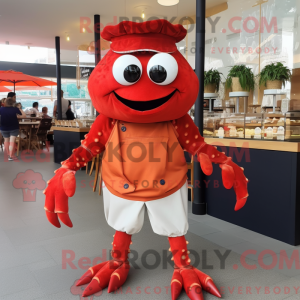 Mascot karakter van een Red...