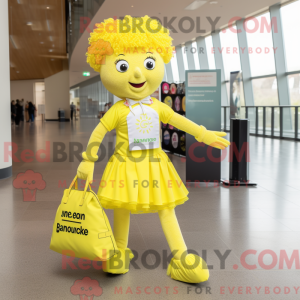Mascot character of a Lemon...