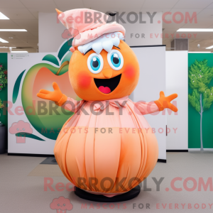 Mascot character of a Peach...