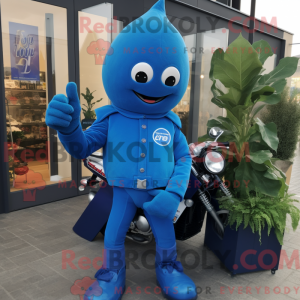 Mascot character of a Blue...