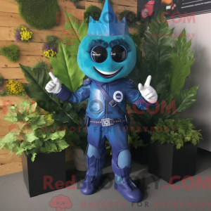 Mascot character of a Blue...