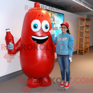 Mascot karakter van een...
