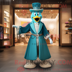 Postava maskota Teal Queen...
