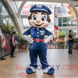 Mascot character of a Navy...