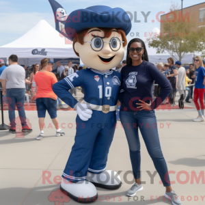 Mascot character of a Navy...